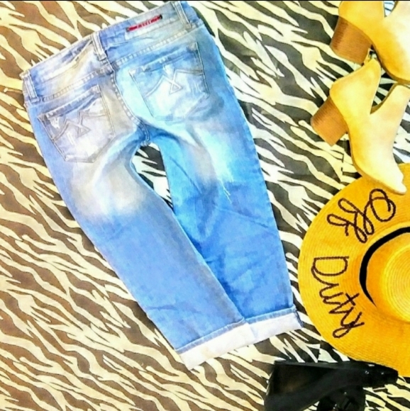 Vigoss Jeans Size 0 Skinny Leg Crop Distressed New - Picture 6 of 11